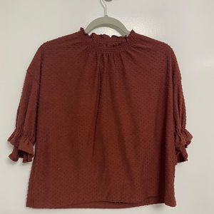 Madewell Texture & Thread Clipdot blouse